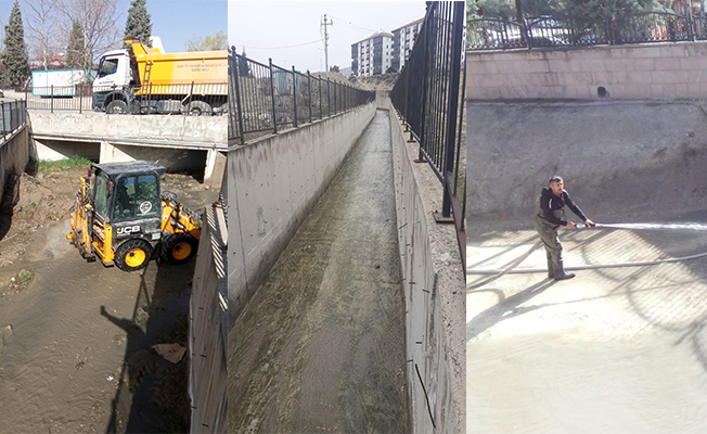 ASKİ Beypazarı’ndaki Kanal Temizliğini Bitirdi