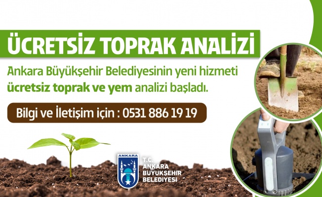 Ankara Büyükşehir Belediyesinden Çiftçilere Yem ve Toprak Analizi Desteği